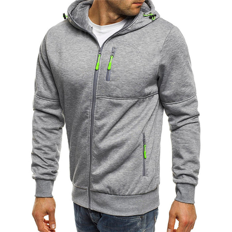 Daniel - Heren hoodie - Capuchon met rits en fleece