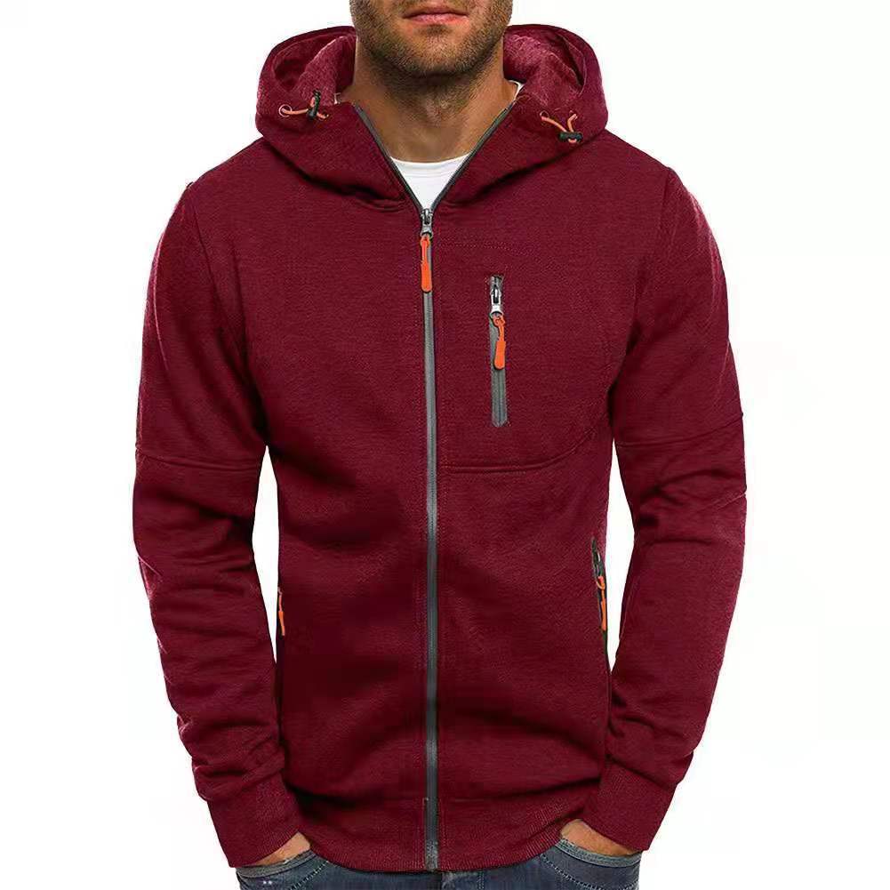 Daniel - Heren hoodie - Capuchon met rits en fleece