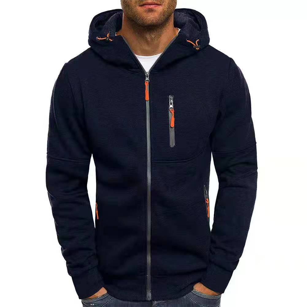 Daniel - Heren hoodie - Capuchon met rits en fleece